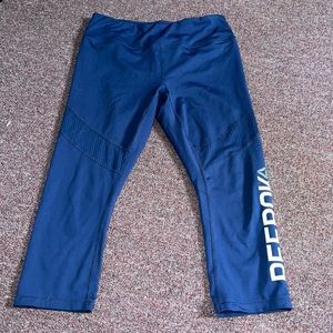Blue medium Reebok workout leggings